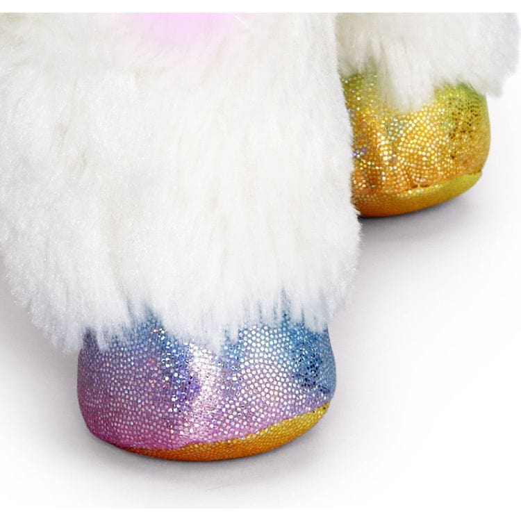 12" Glow Brights LED with Sound Alpaca Plush - Cream - Image 6