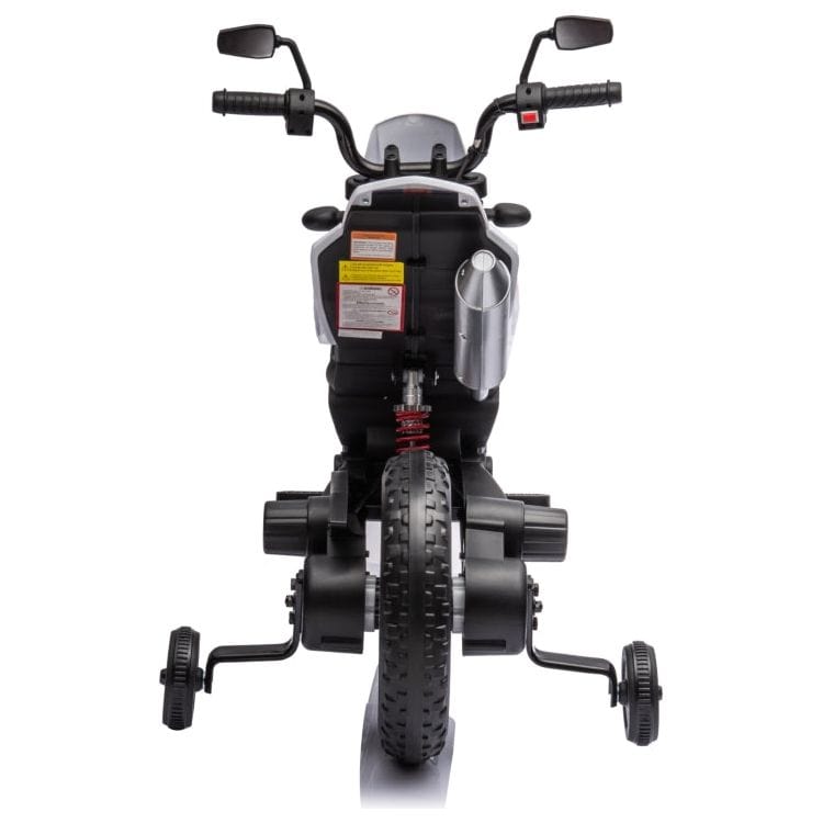 12V Aprilia Motorcycle 1 Seater Ride On for Kids - White - Image 3