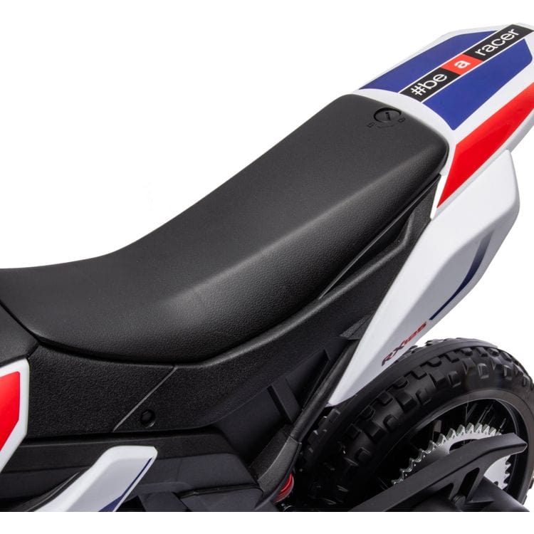 12V Aprilia Motorcycle 1 Seater Ride On for Kids - White - Image 8