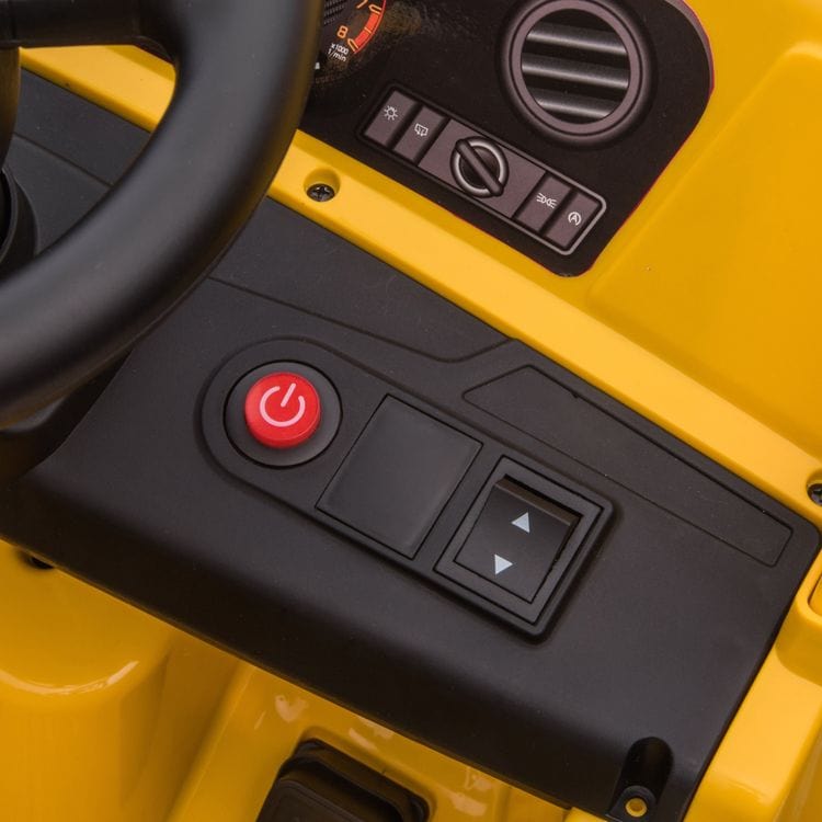 12V CAT Dump Truck 1-Seater Ride On - Yellow - Image 8