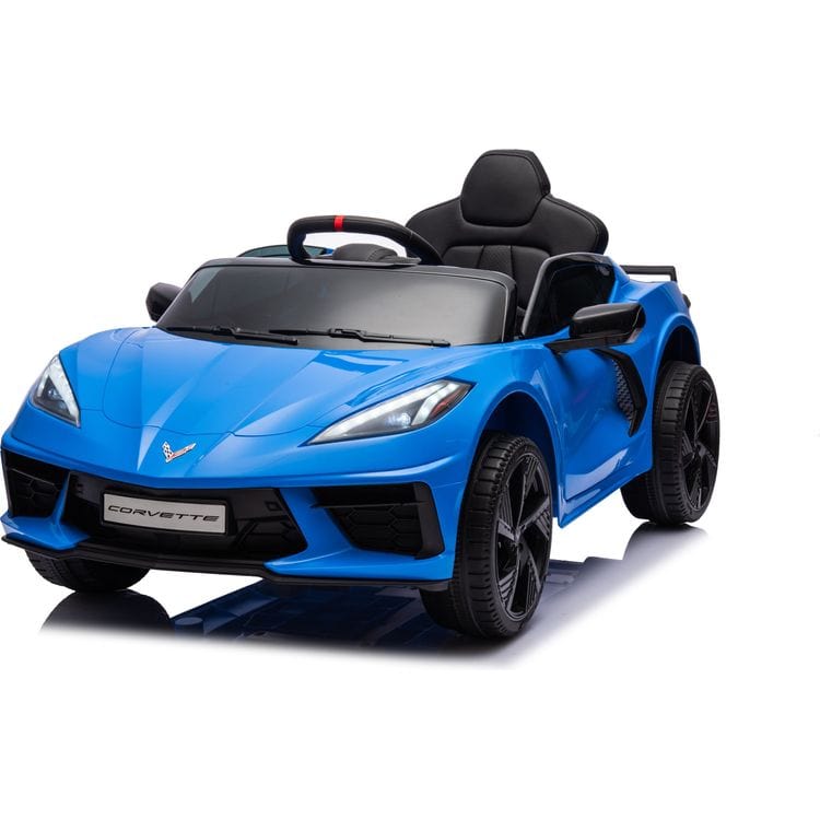 12V Corvette C8 1-Seater Ride On Car - Blue