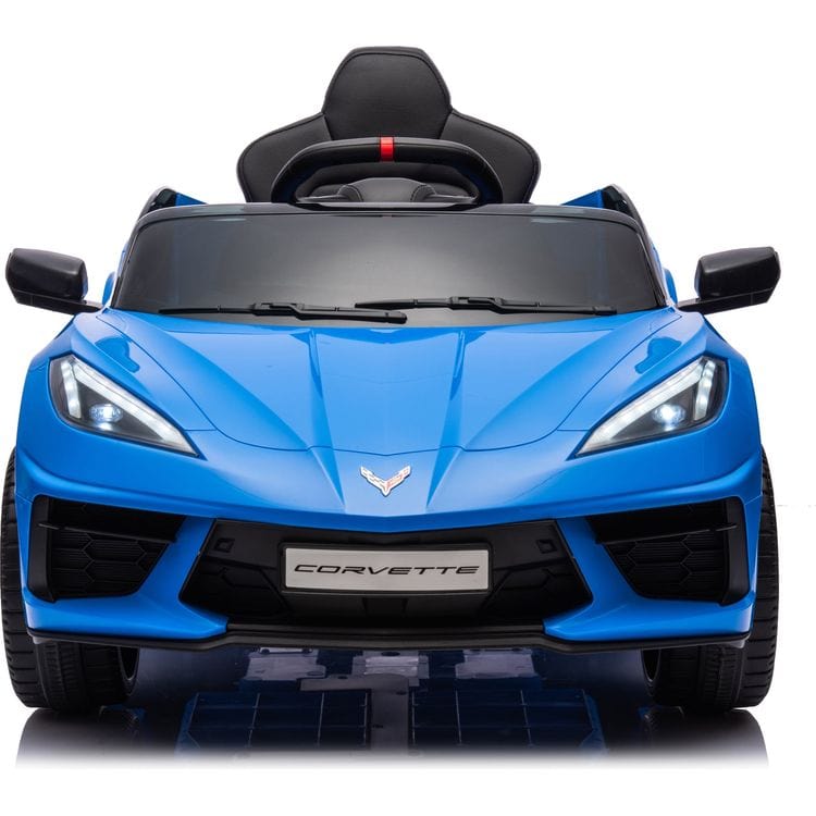 12V Corvette C8 1-Seater Ride On Car - Blue - Image 4