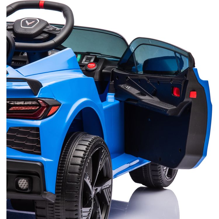 12V Corvette C8 1-Seater Ride On Car - Blue - Image 5