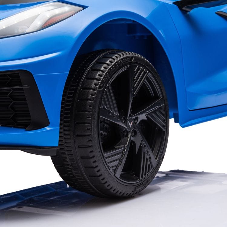 12V Corvette C8 1-Seater Ride On Car - Blue - Image 6