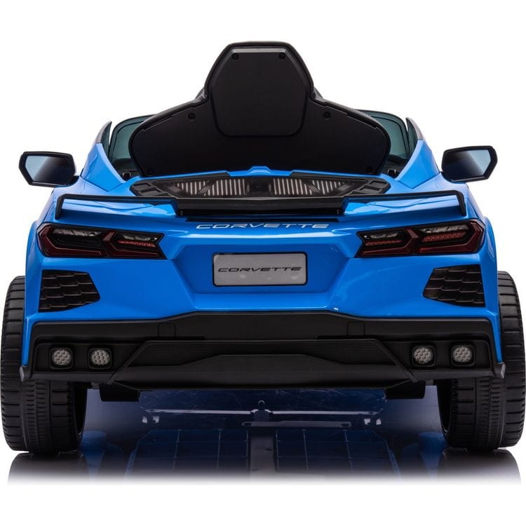 12V Corvette C8 1-Seater Ride On Car - Blue - Image 3