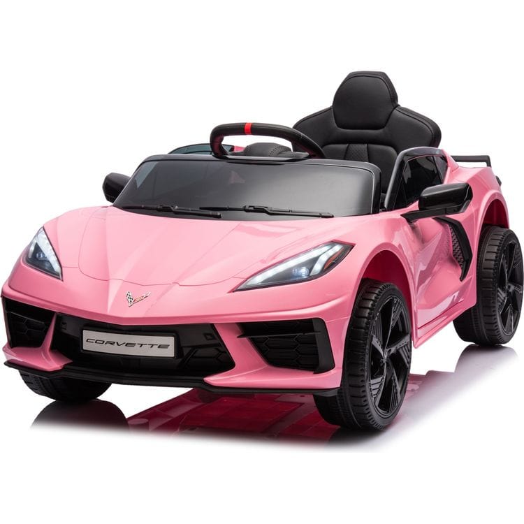 12V Corvette C8 1-Seater Ride On Car - Pink