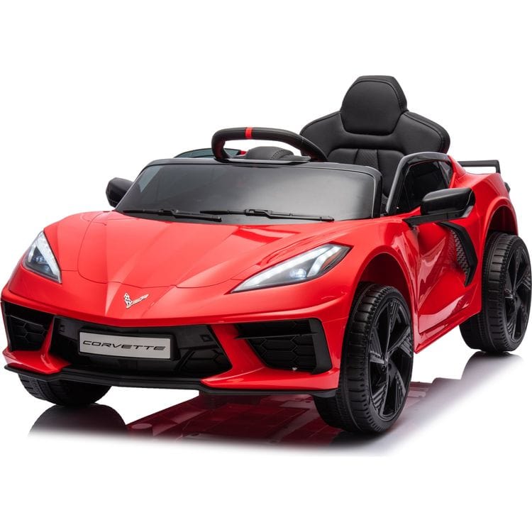 12V Corvette C8 1-Seater Ride On Car - Red