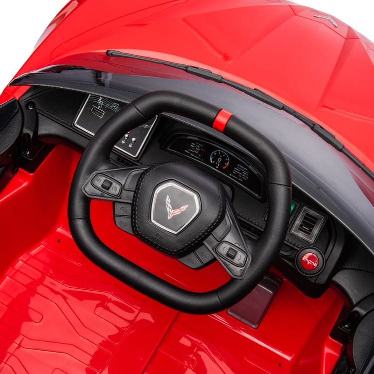 12V Corvette C8 1-Seater Ride On Car - Red - Image 7
