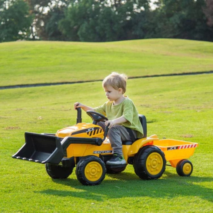 Alternative view of 12V Freddo Excavator 1 Seater Ride on for Kids - Yellow