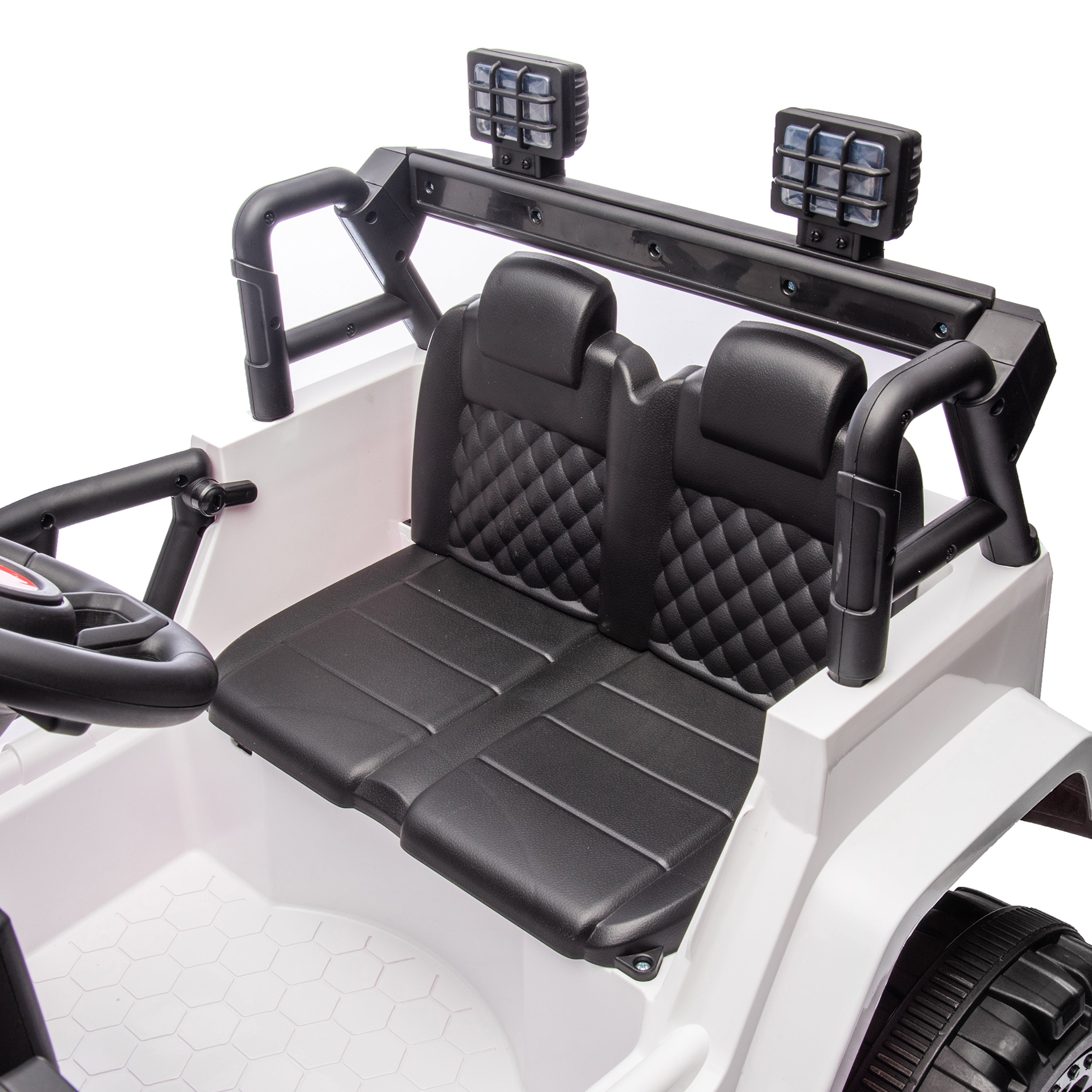12V Freddo Ranger 4x4 Ride On - White - Image 4