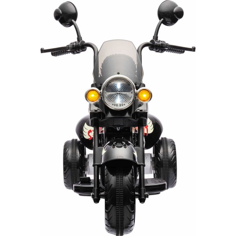 12V Kids Cruiser 1-Seater Motorcycle - Black - Image 4