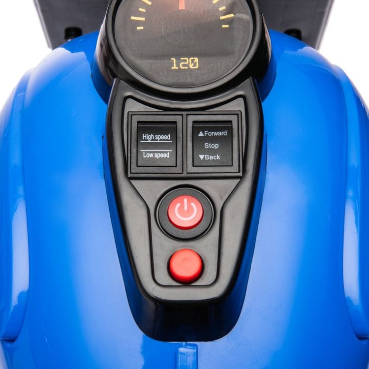 12V Kids Cruiser 1-Seater Motorcycle - Blue - Image 10