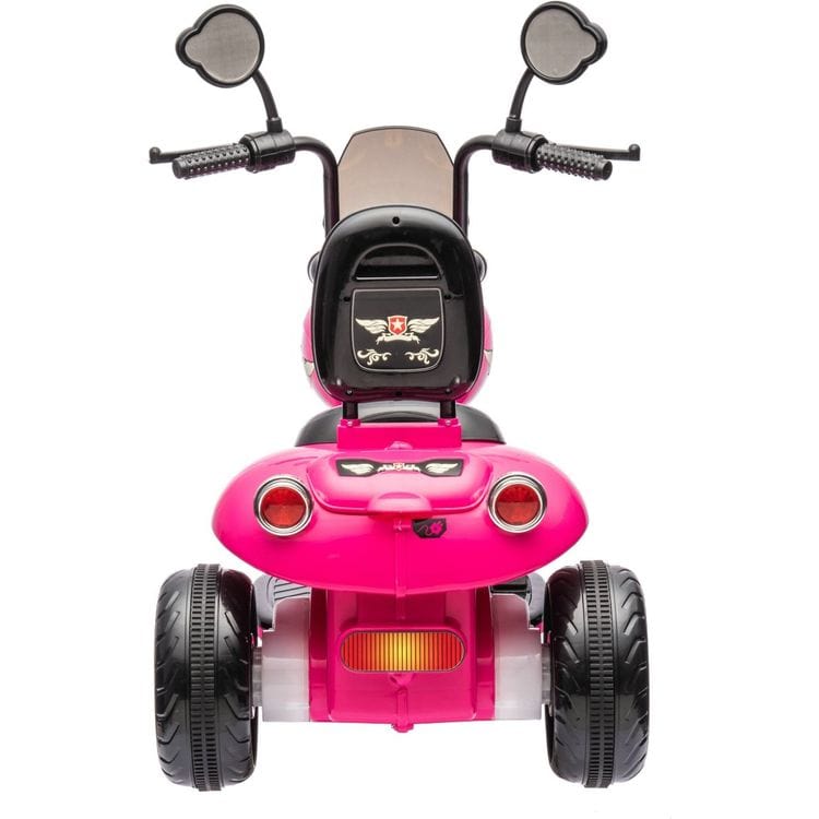 12V Kids Cruiser 1-Seater Motorcycle - Pink - Image 3