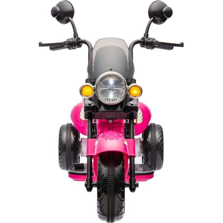 12V Kids Cruiser 1-Seater Motorcycle - Pink - Image 4