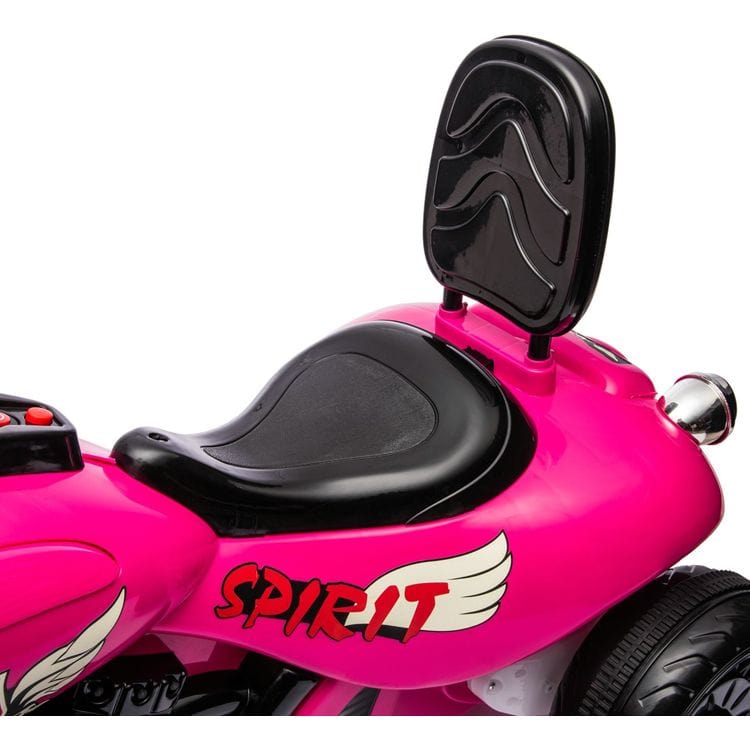 12V Kids Cruiser 1-Seater Motorcycle - Pink - Image 8