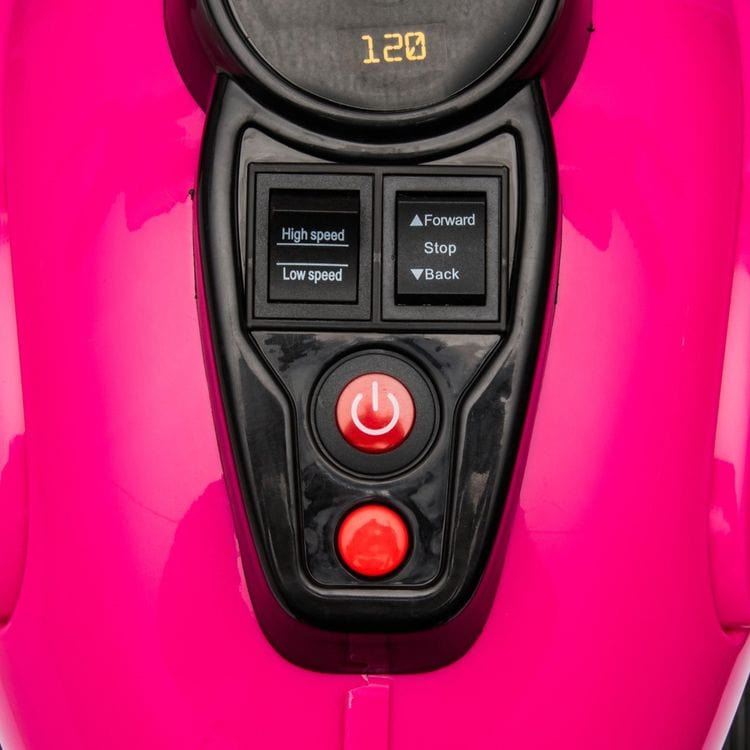 12V Kids Cruiser 1-Seater Motorcycle - Pink - Image 9