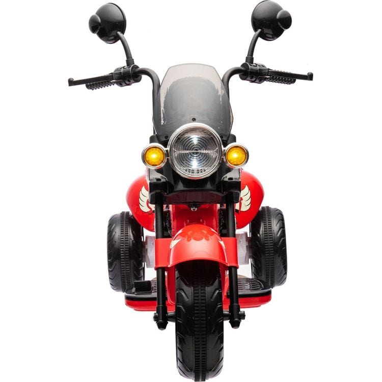 12V Kids Cruiser 1-Seater Motorcycle - Red - Image 4