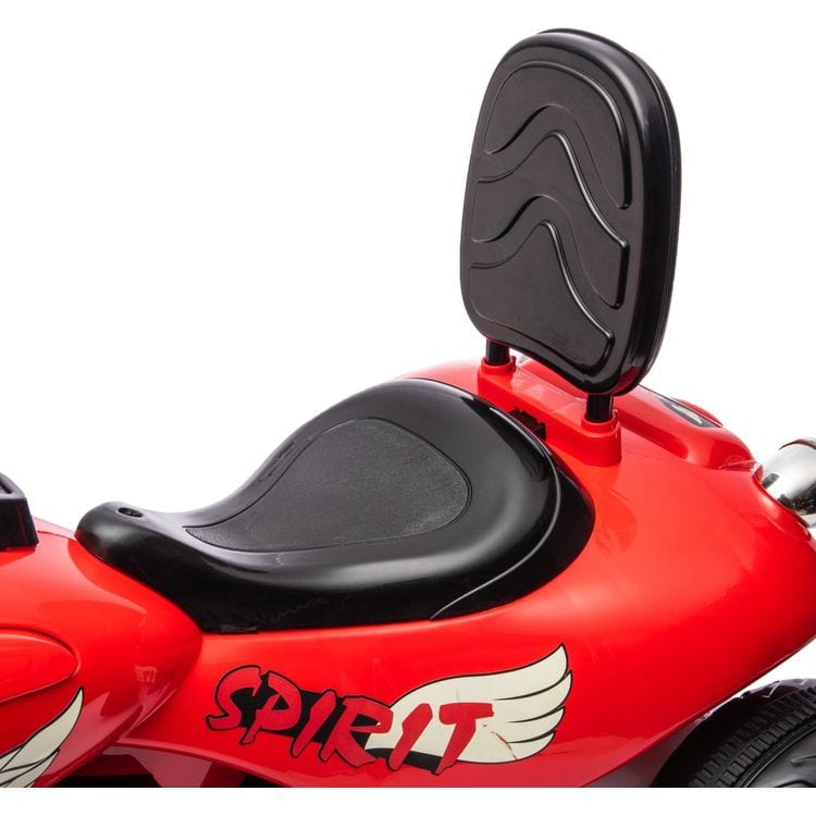 12V Kids Cruiser 1-Seater Motorcycle - Red - Image 8