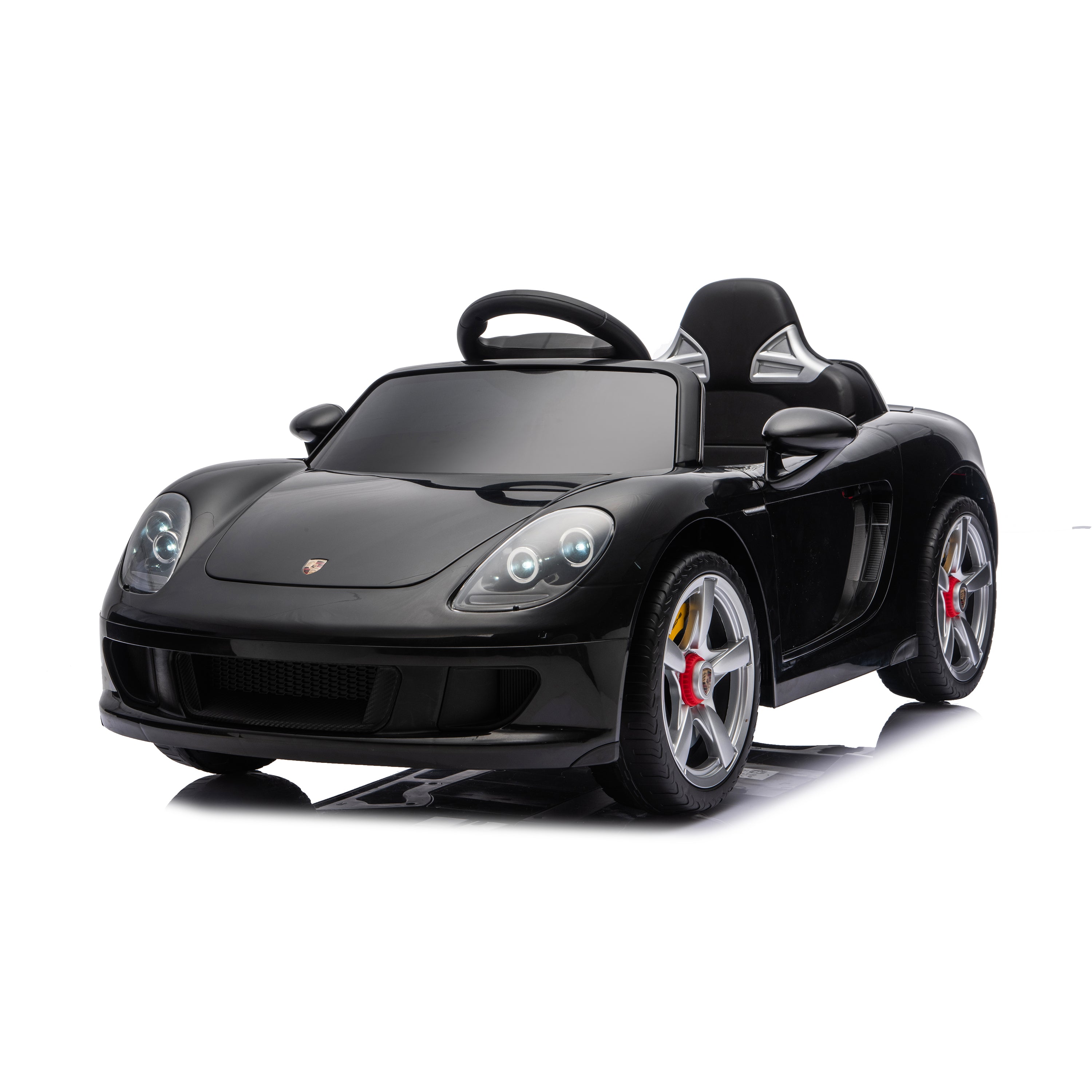 12V Porsche Carrera GT 1 Seater Ride On Car - Black
