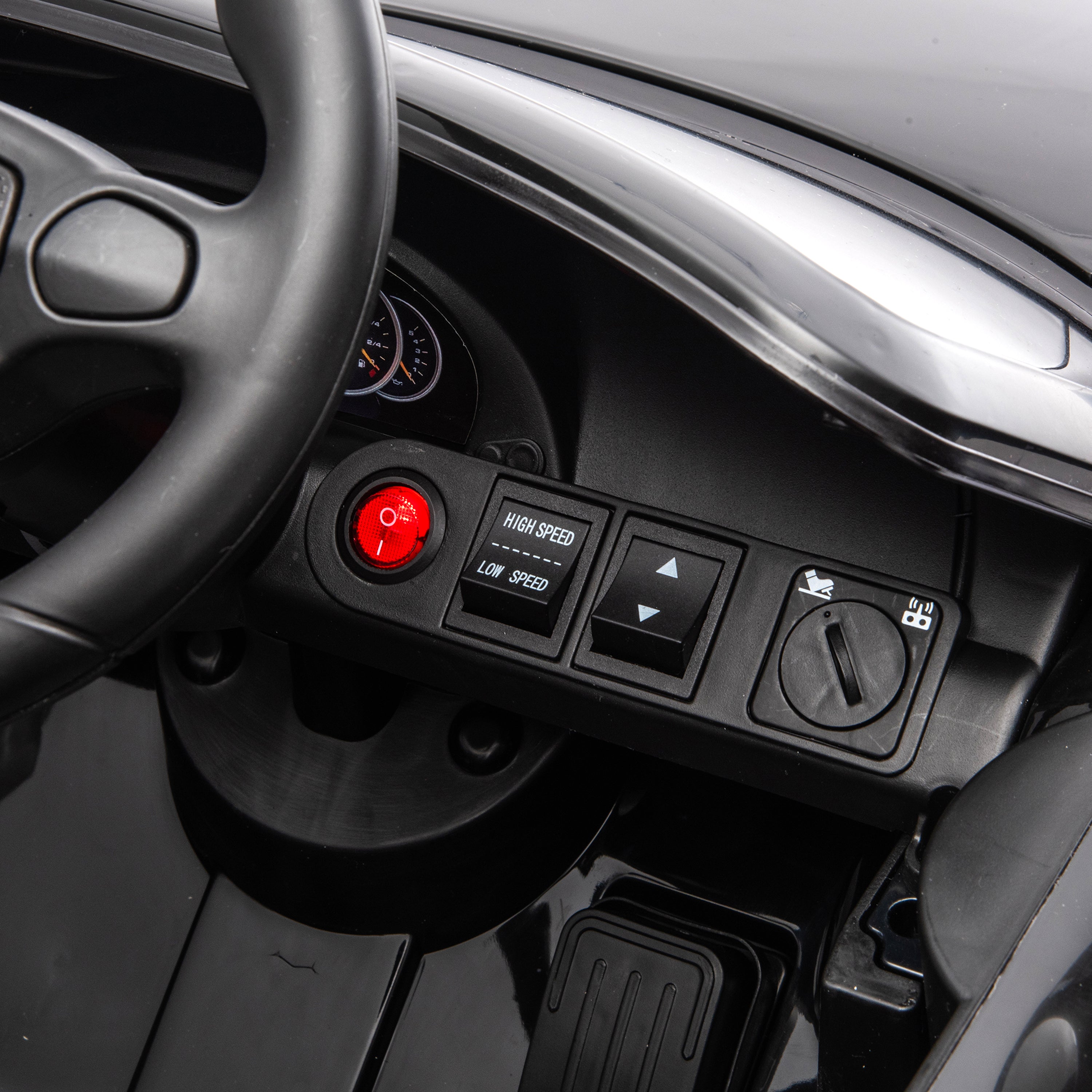 12V Porsche Carrera GT 1 Seater Ride On Car - Black - Image 6