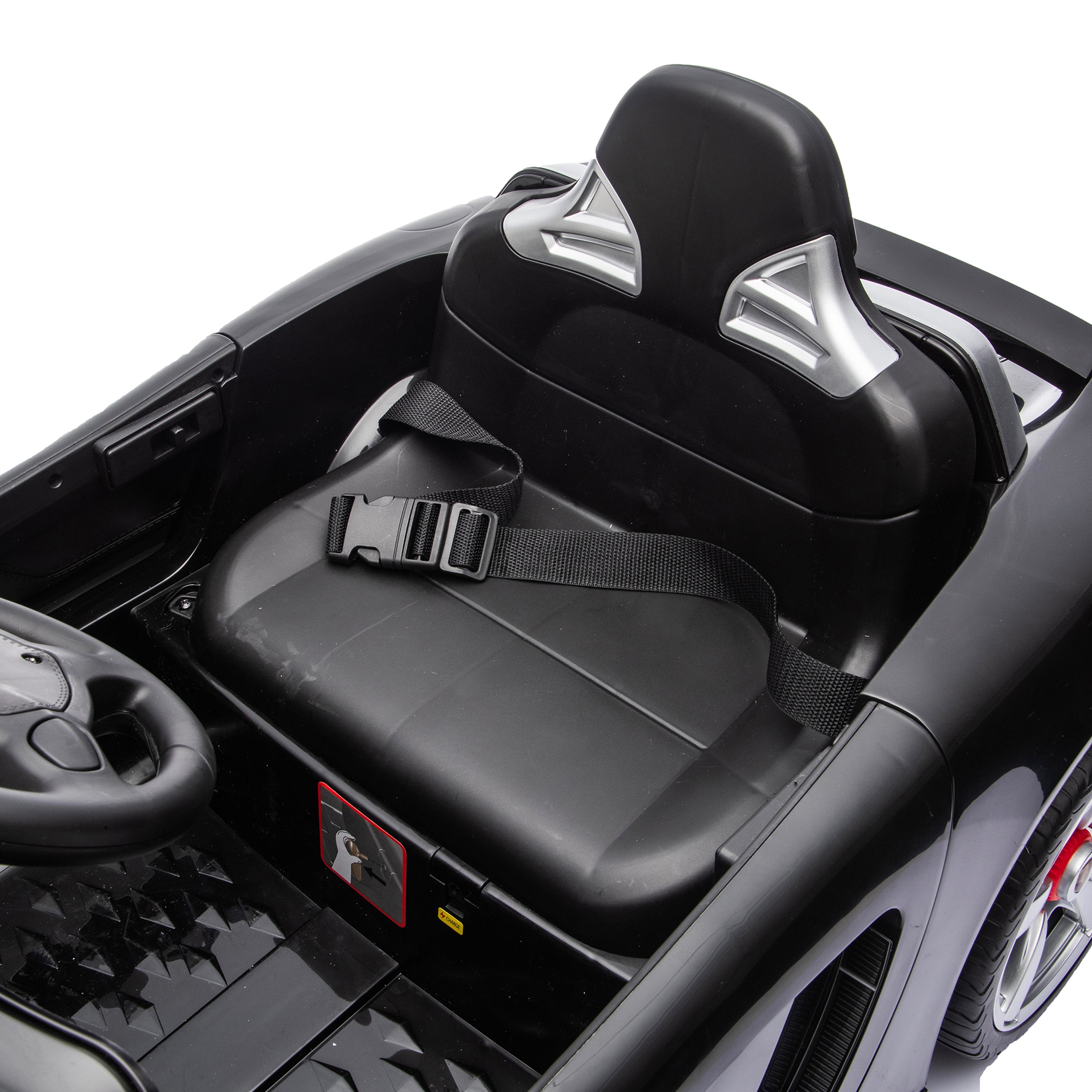 12V Porsche Carrera GT 1 Seater Ride On Car - Black - Image 7
