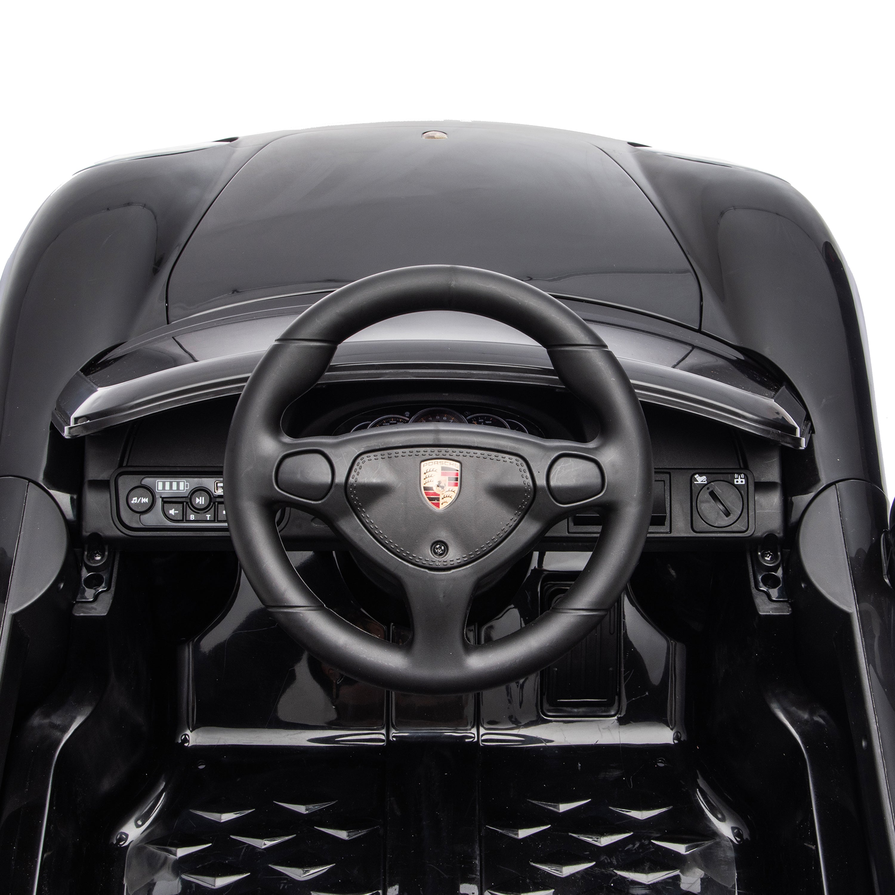 12V Porsche Carrera GT 1 Seater Ride On Car - Black - Image 8