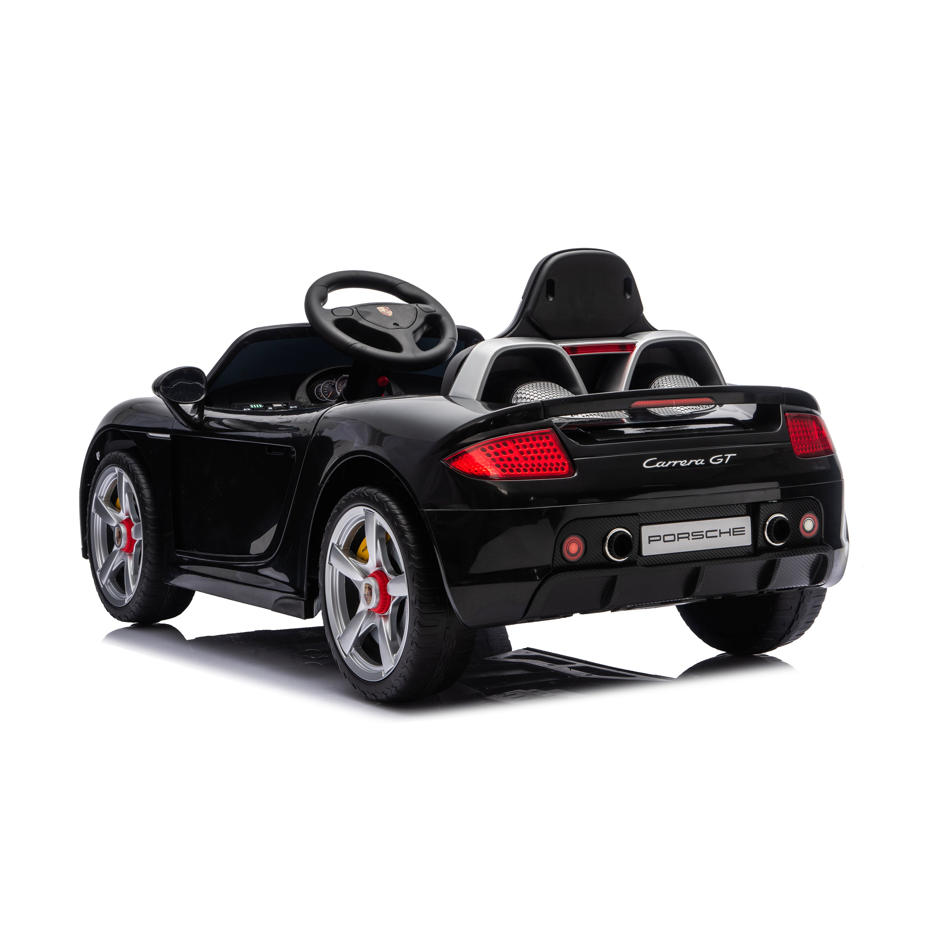 12V Porsche Carrera GT 1 Seater Ride On Car - Black - Image 9