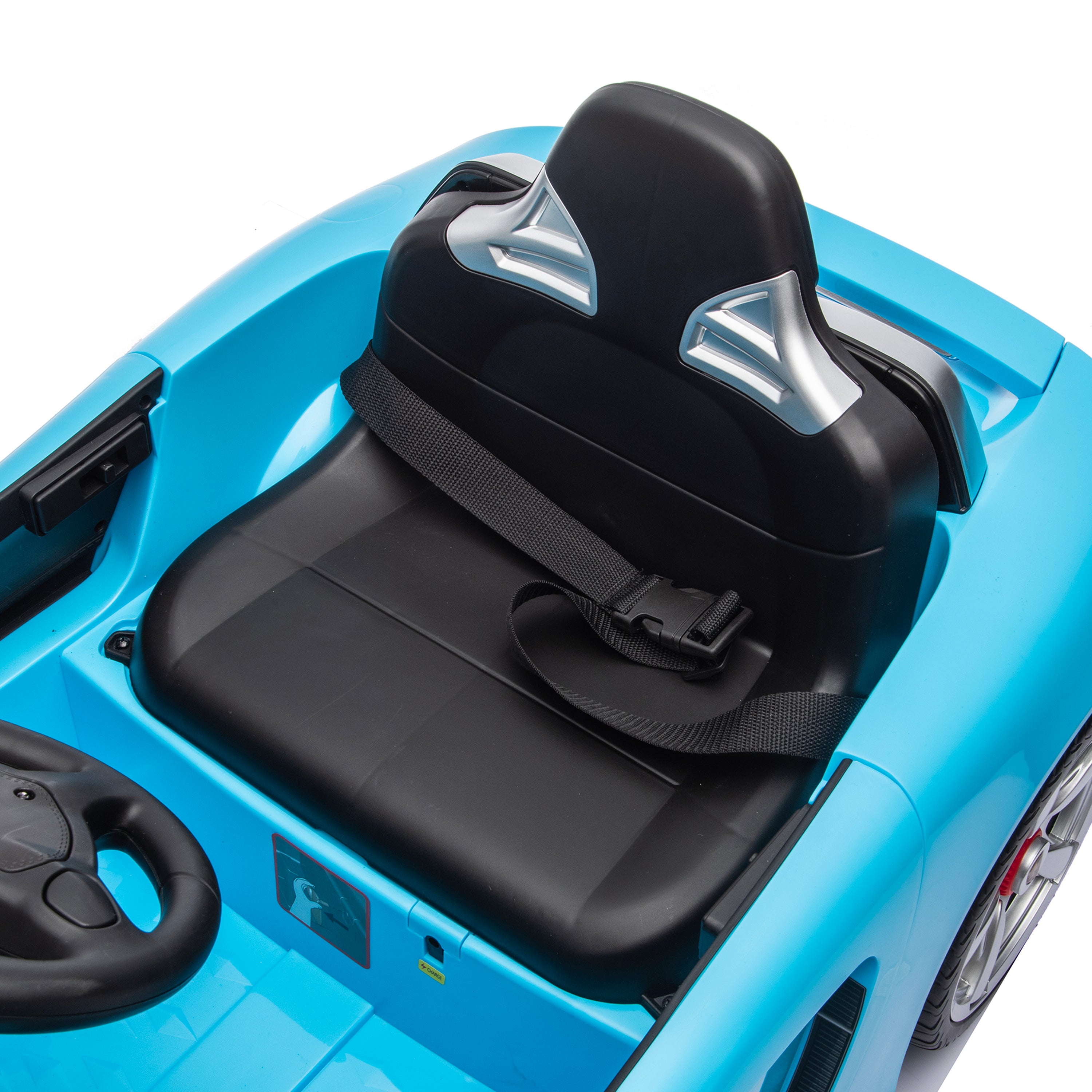12V Porsche Carrera GT 1 Seater Ride On Car - Blue - Image 4