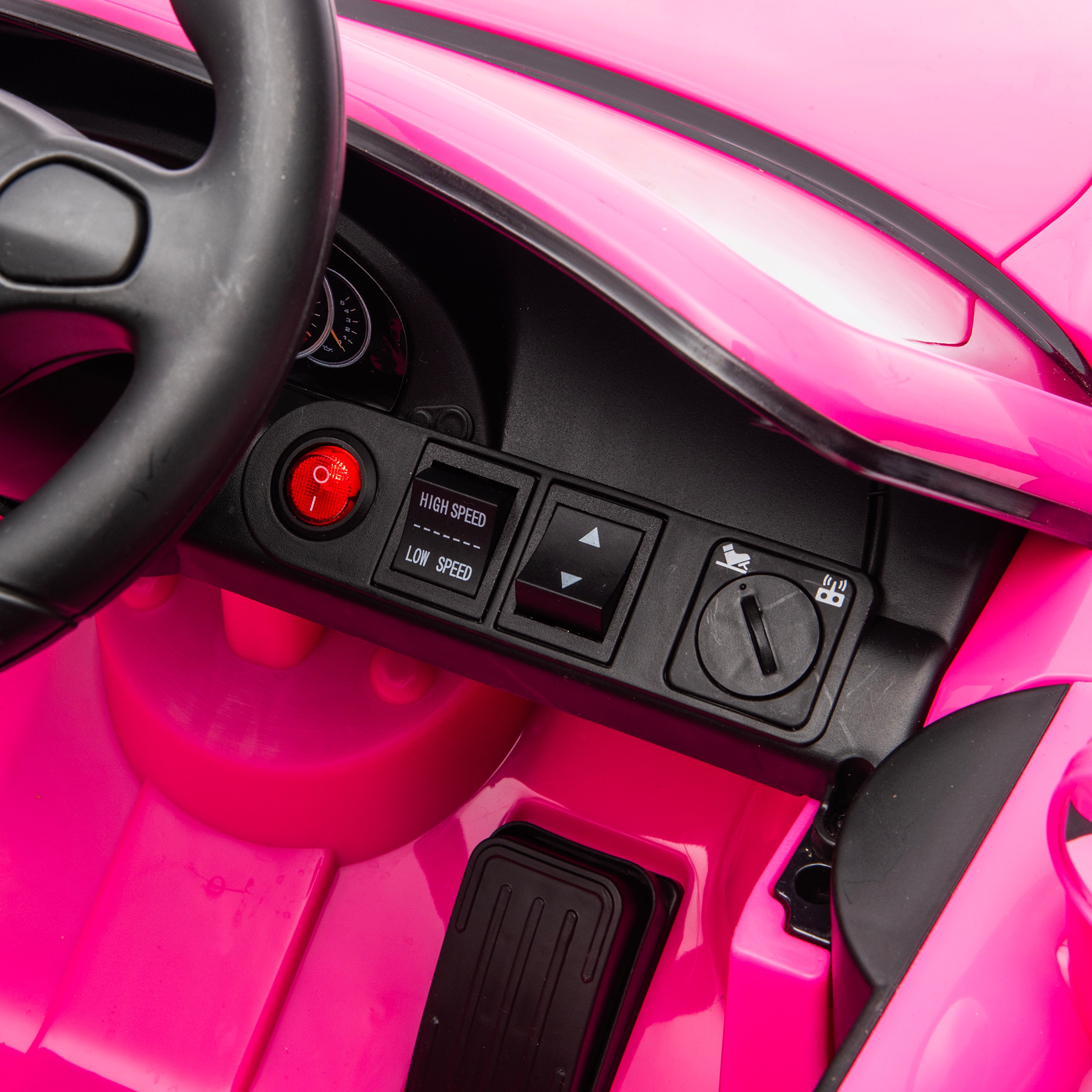 12V Porsche Carrera GT 1 Seater Ride On Car - Pink - Image 3