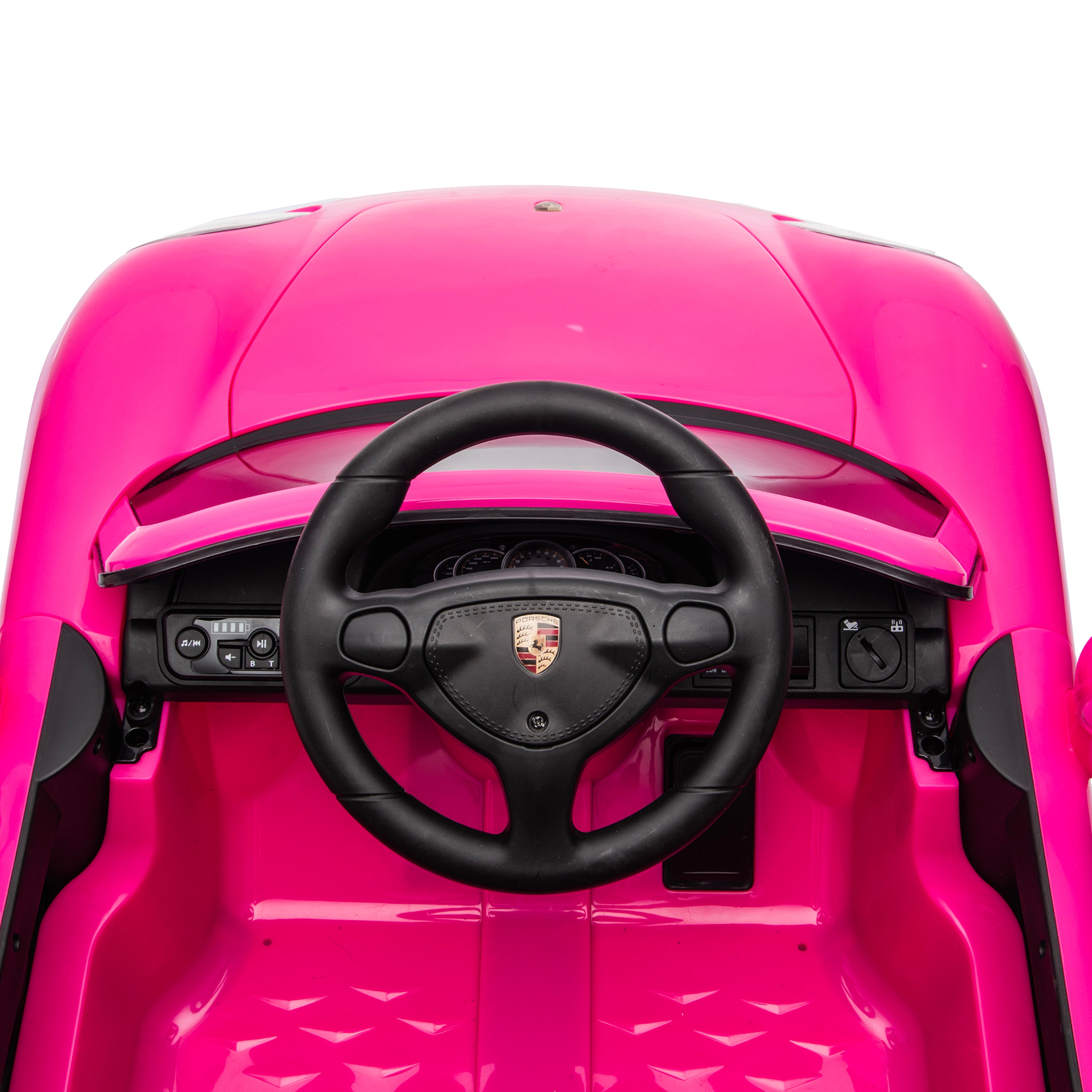 12V Porsche Carrera GT 1 Seater Ride On Car - Pink - Image 4