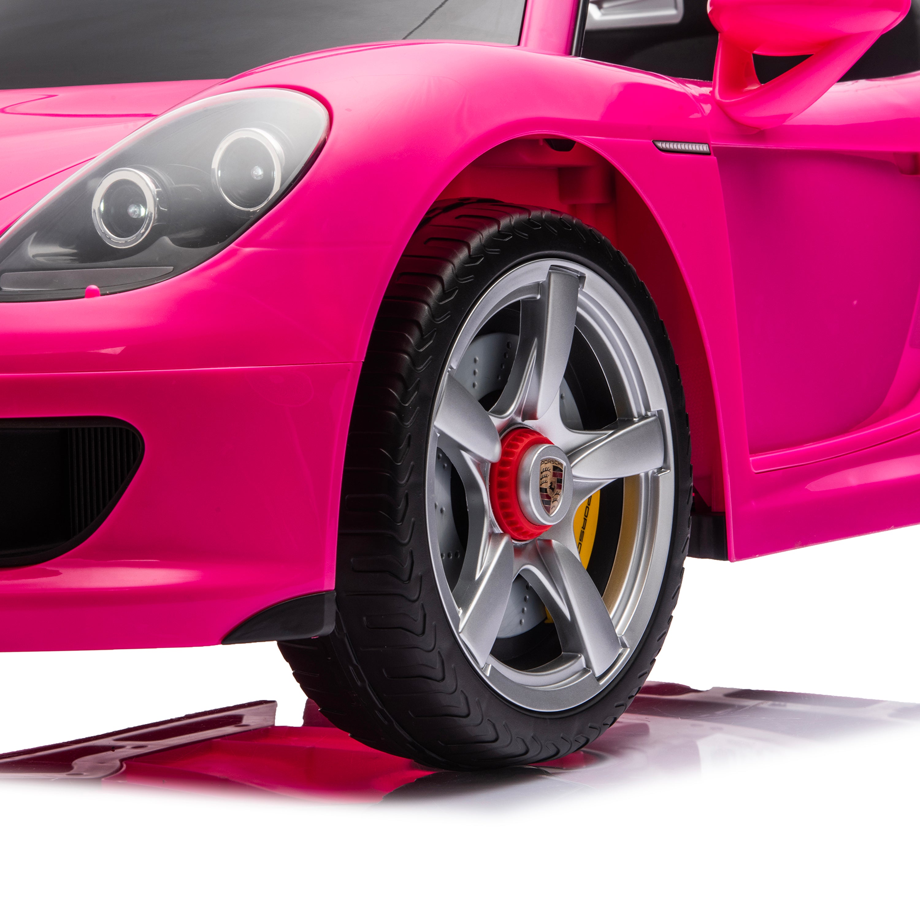 12V Porsche Carrera GT 1 Seater Ride On Car - Pink - Image 5