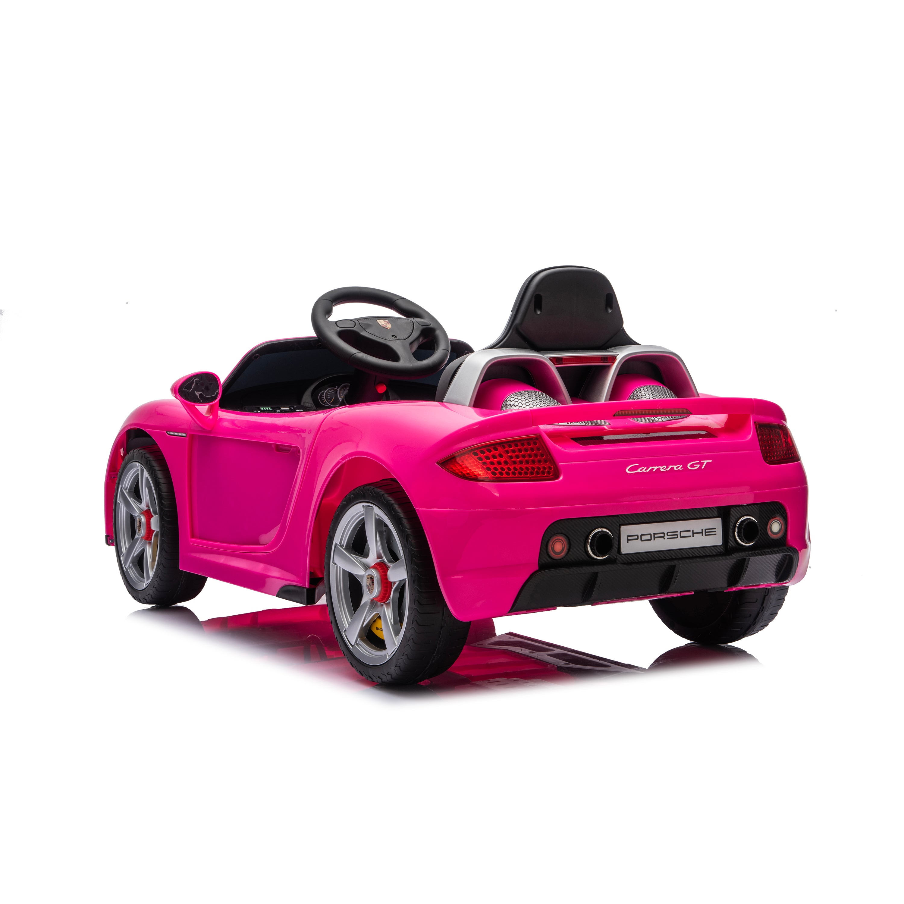 12V Porsche Carrera GT 1 Seater Ride On Car - Pink - Image 8