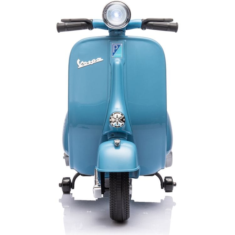 12V Vespa Electric Ride-On Scooter - Blue - Image 3