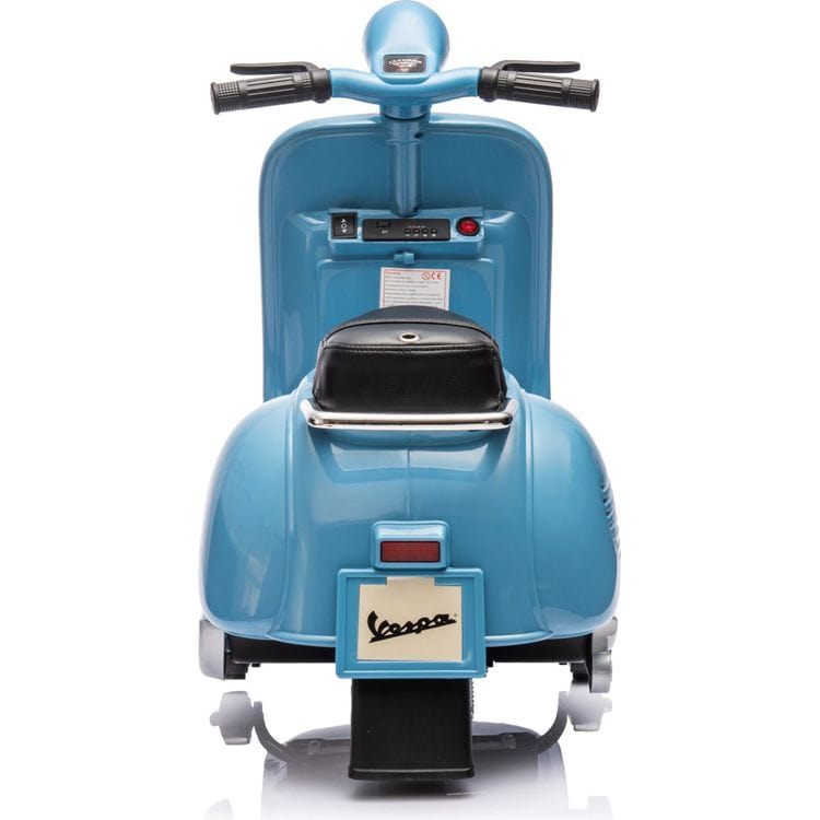 12V Vespa Electric Ride-On Scooter - Blue - Image 4
