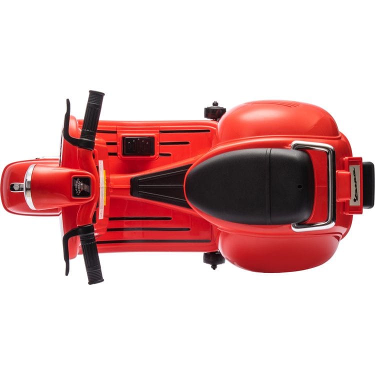 12V Vespa Electric Ride-On Scooter - Red - Image 5