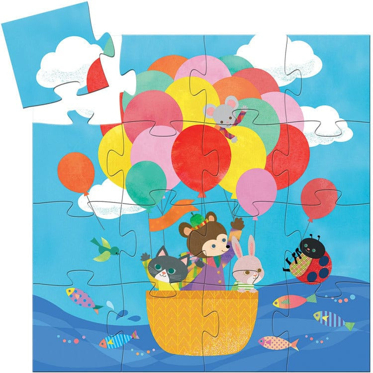 Alternative view of 16-Piece Hot Air Balloon Jigsaw Puzzle