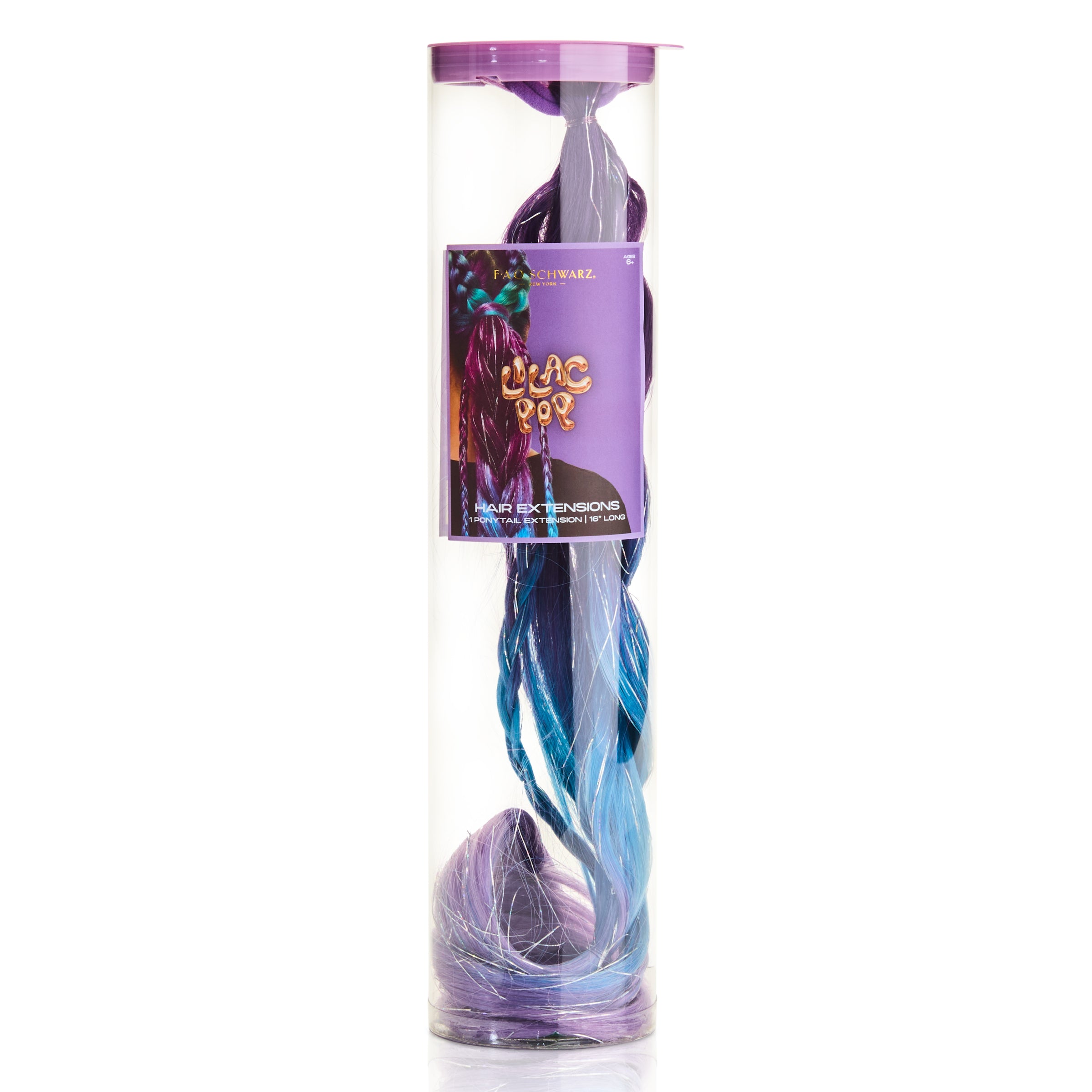 20" Wrap Ponytail Hair Extension – Lilac Pop - Image 6