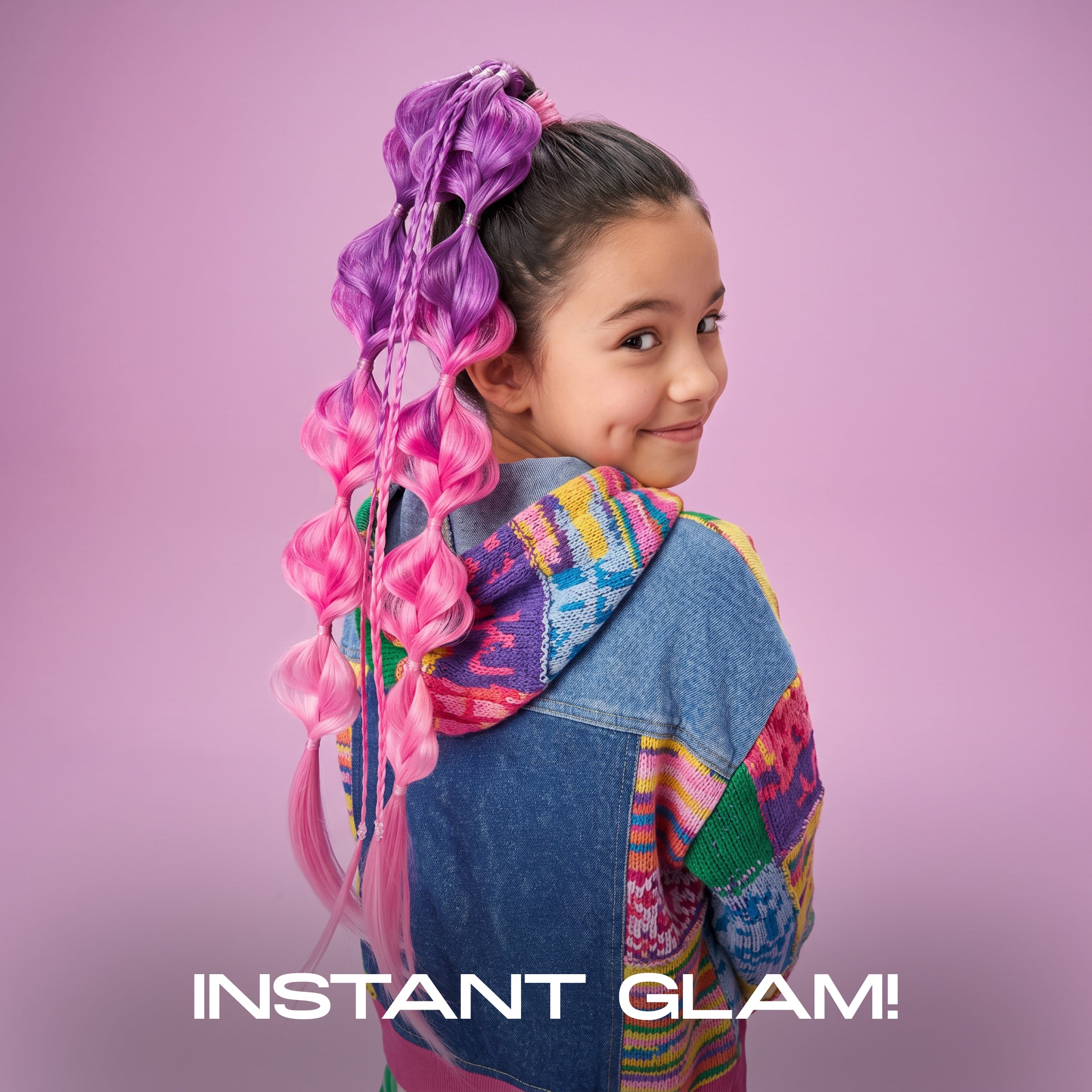 20" Wrap Ponytail Hair Extension – Rose Riot - Image 3