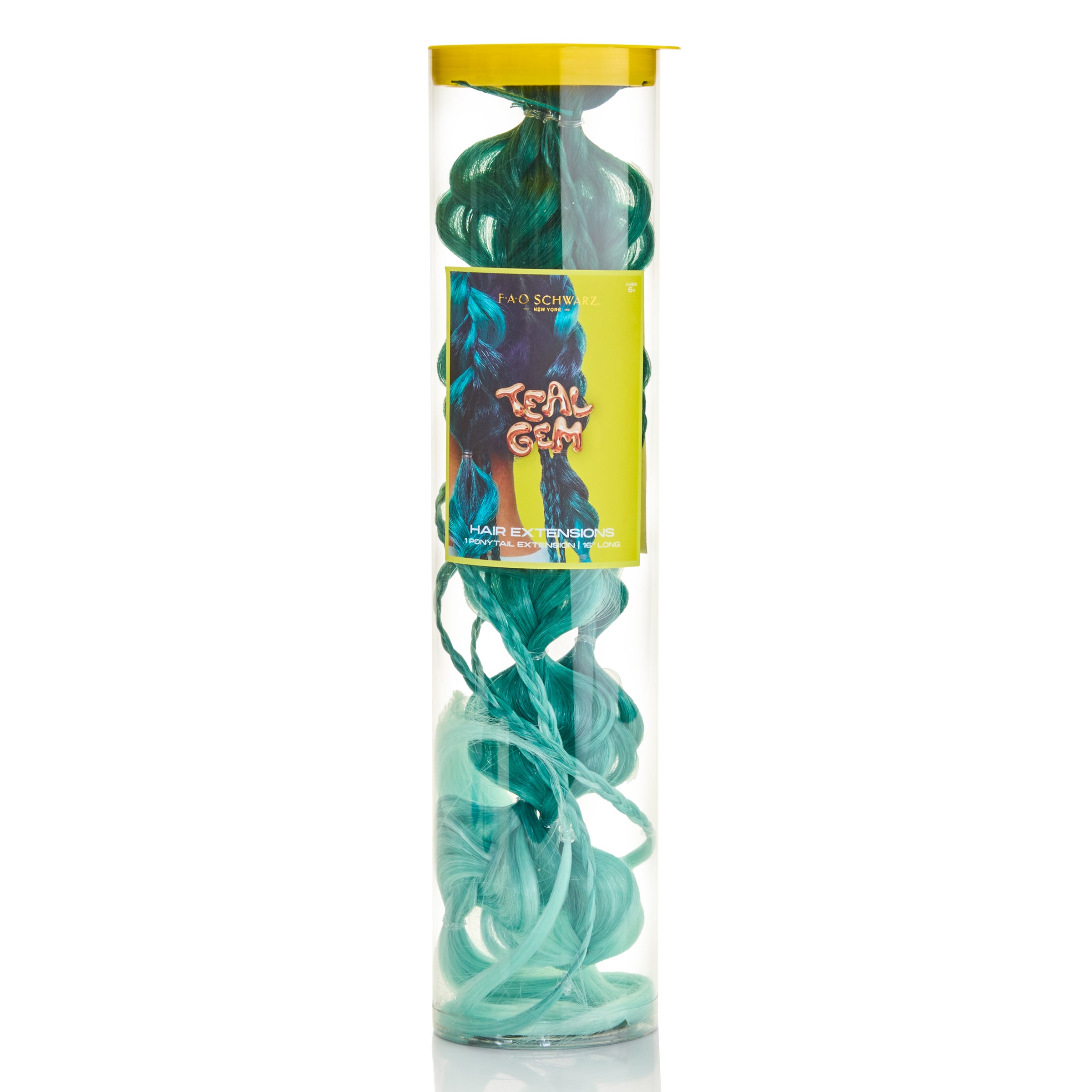 20" Wrap Ponytail Hair Extension – Teal Gem - Image 6