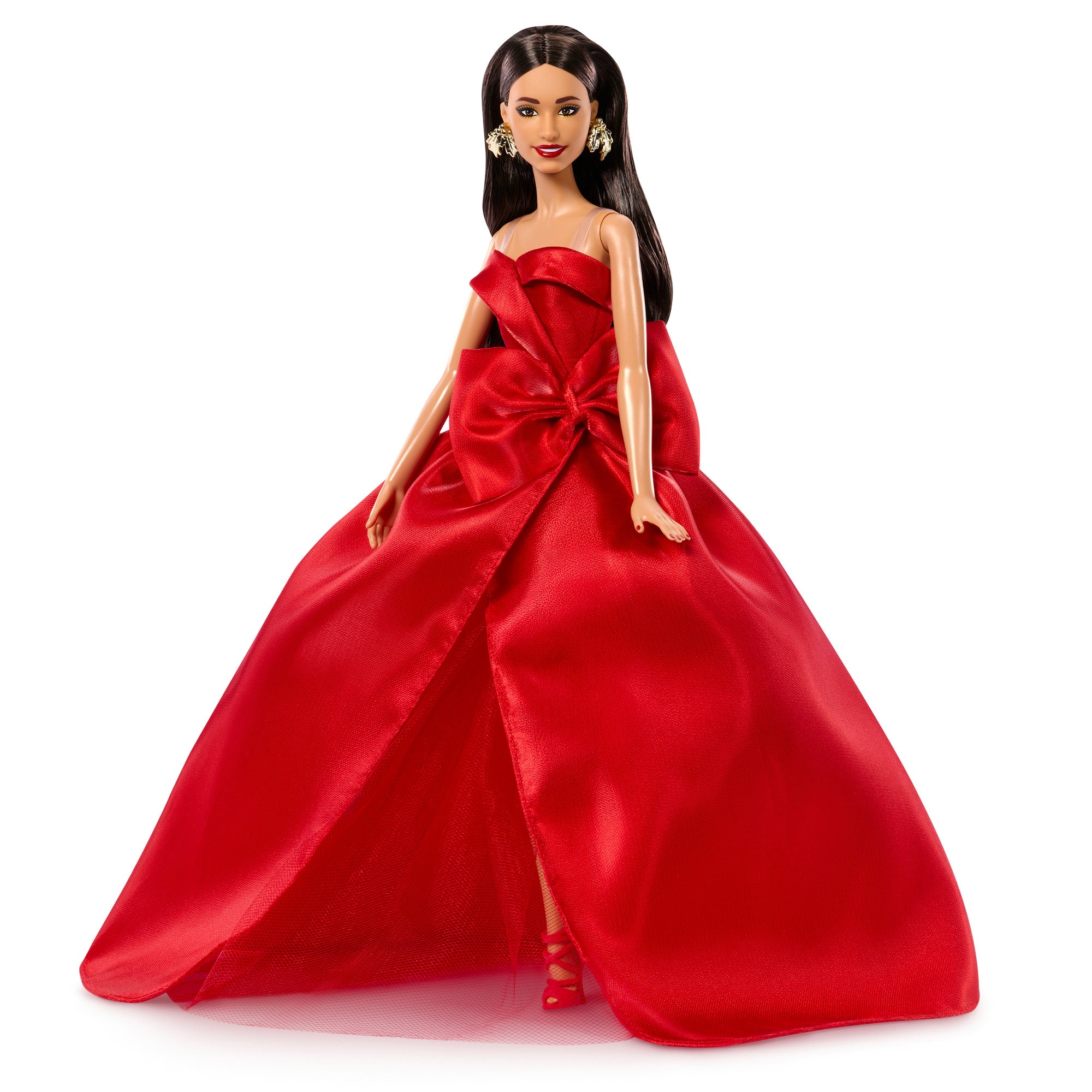 2026 Holiday Barbie Doll - Brunette - Image 3