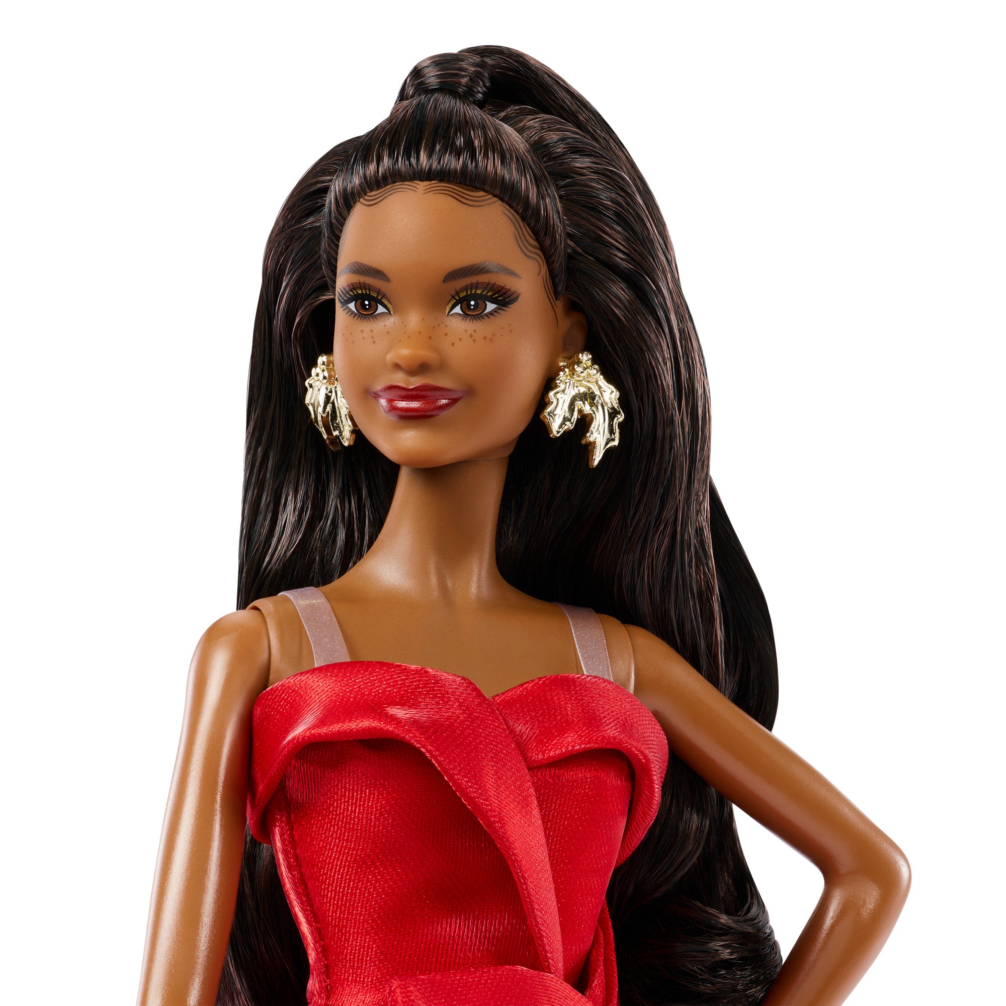 Alternative view of 2026 Holiday Barbie Doll - Dark Brown Hair