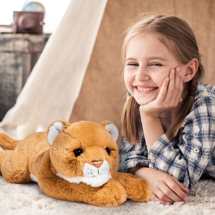 22" Adopt A Endangered Wild Pal Toy Plush Lion - Image 3