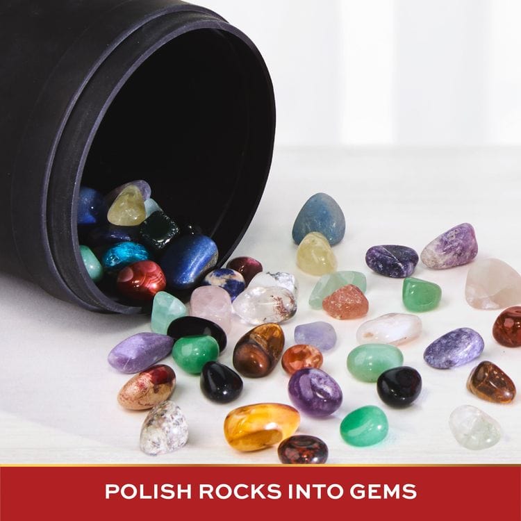 22 Piece Professional Rock Tumbler with Clay & Gemstones - Image 6
