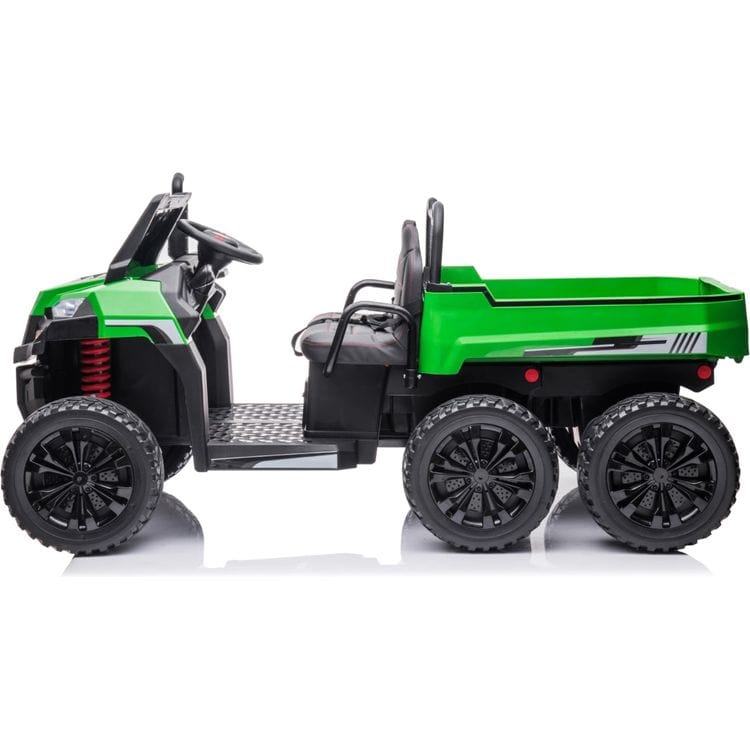 24V 4x4 Freddo Toys Tractor Trailer 2 Seater Ride on - Green - Image 3