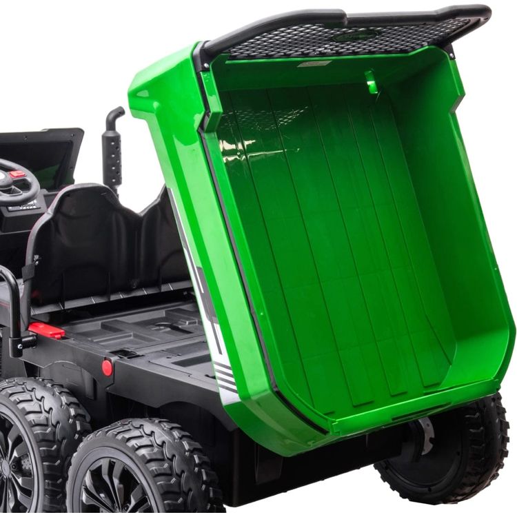 24V 4x4 Freddo Toys Tractor Trailer 2 Seater Ride on - Green - Image 4