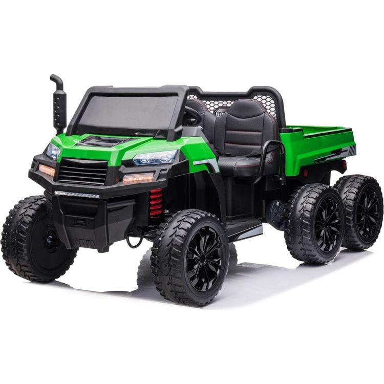 24V 4x4 Freddo Toys Tractor Trailer 2 Seater Ride on - Green