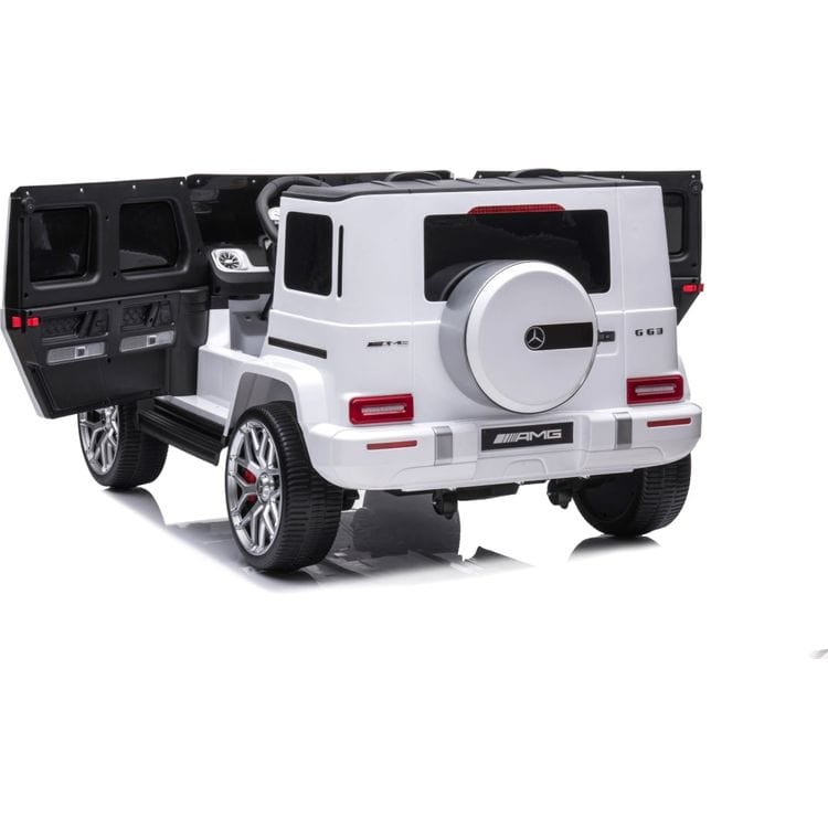 24V 4x4 Mercedes Benz G63 AMG 2 Seater Ride On Car - White - Image 6