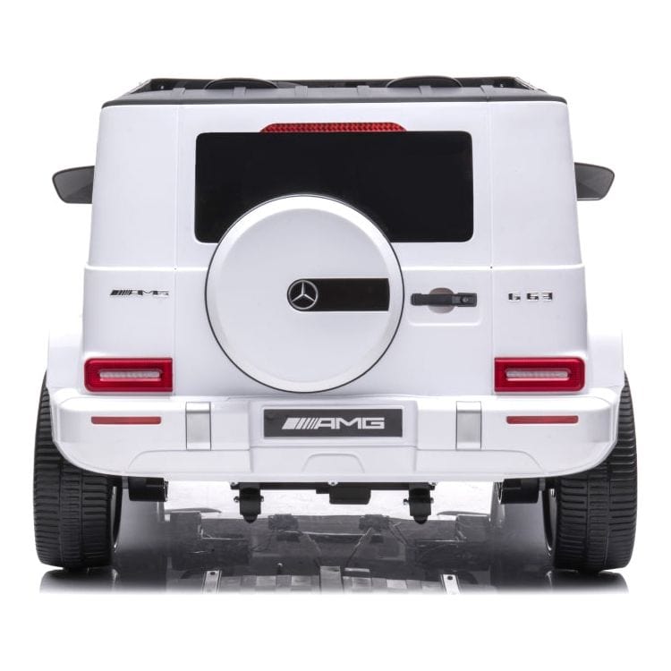 24V 4x4 Mercedes Benz G63 AMG 2 Seater Ride On Car - White - Image 5