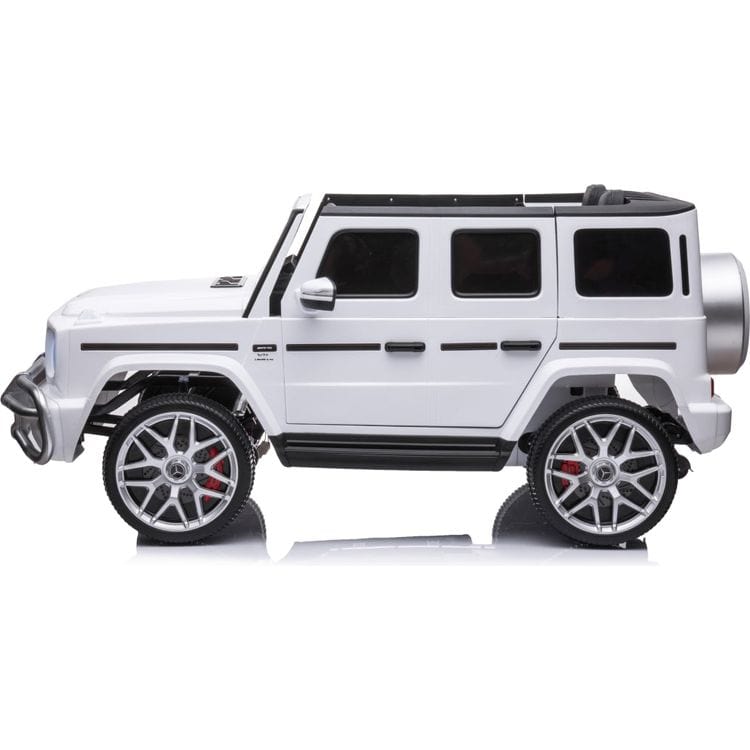 24V 4x4 Mercedes Benz G63 AMG 2 Seater Ride On Car - White - Image 4