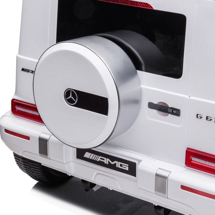 24V 4x4 Mercedes Benz G63 AMG 2 Seater Ride On Car - White - Image 7